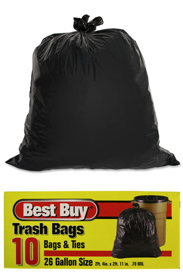 BEST BUY TRASH BAG 26 GL